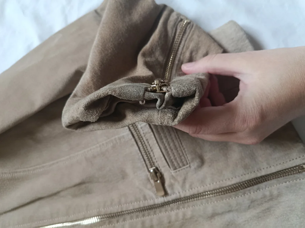 Chaqueta de cuero beige Mango talla S – photo 5